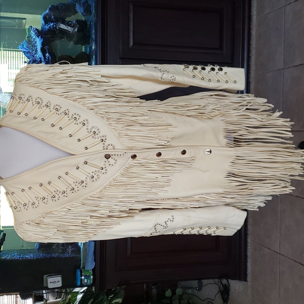 Lambs Leather Fringe Jacket